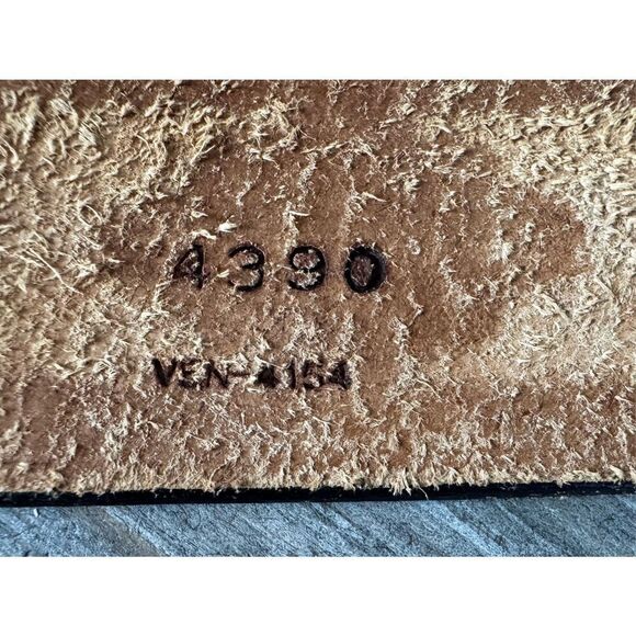 Cicada‎ Engraved Genuine Steerhide Tooled Leather Brown Belt. Made in USA… - Picture 10 of 12